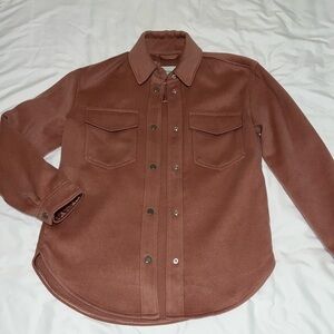 Abercrombie and Fitch button-down coat women’s size medium mauve color